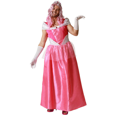 Disfraz para hombre de Princesa rosa cómica