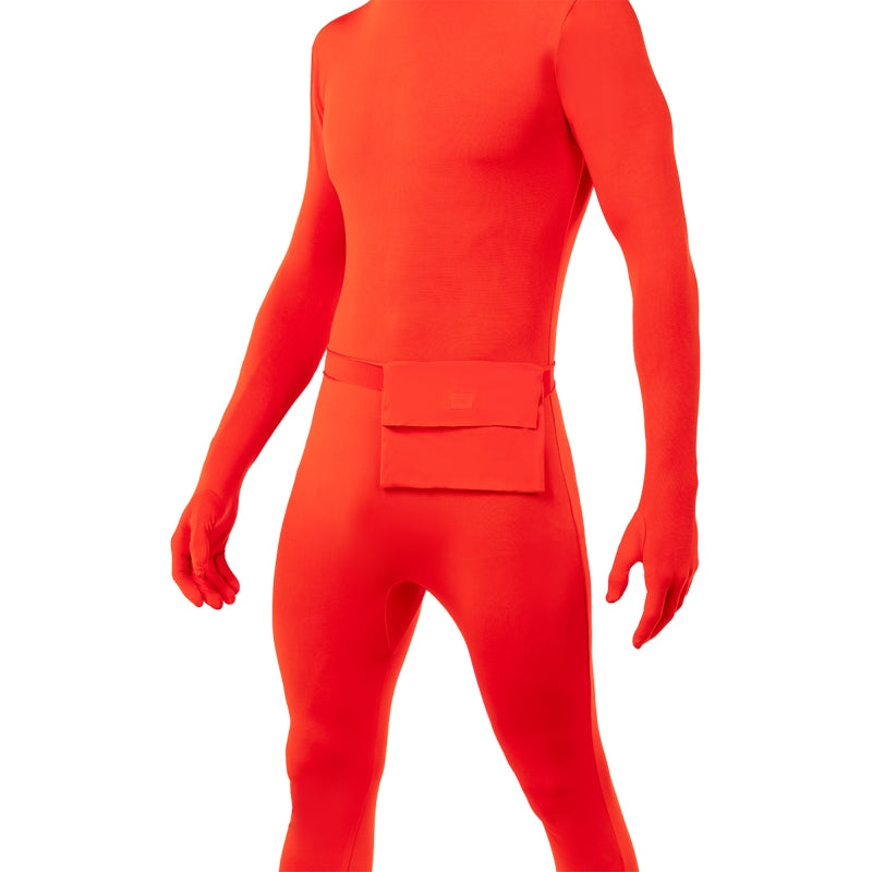 Disfraz de Morphsuit Segunda Piel Rojo adulto unisex Detalle Bis