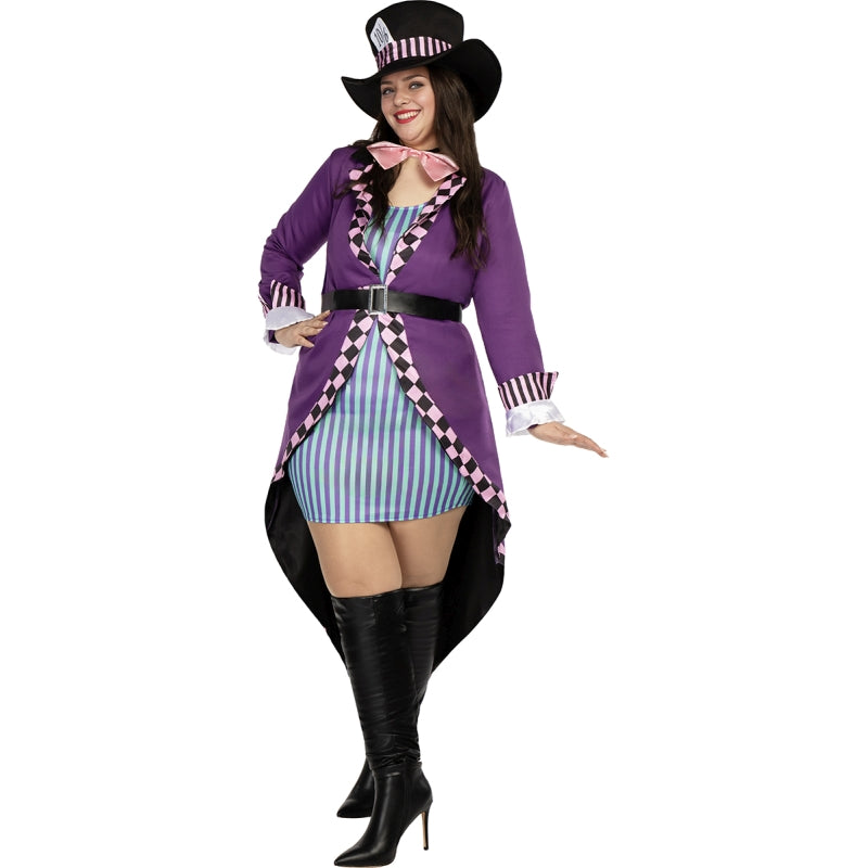 Disfraz de Sombrerera para mujer Talla Grande