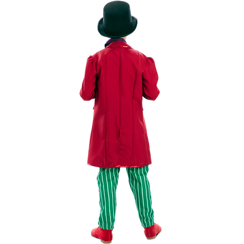 Disfraz de Willy Wonka el Chocolatero infantil Espalda