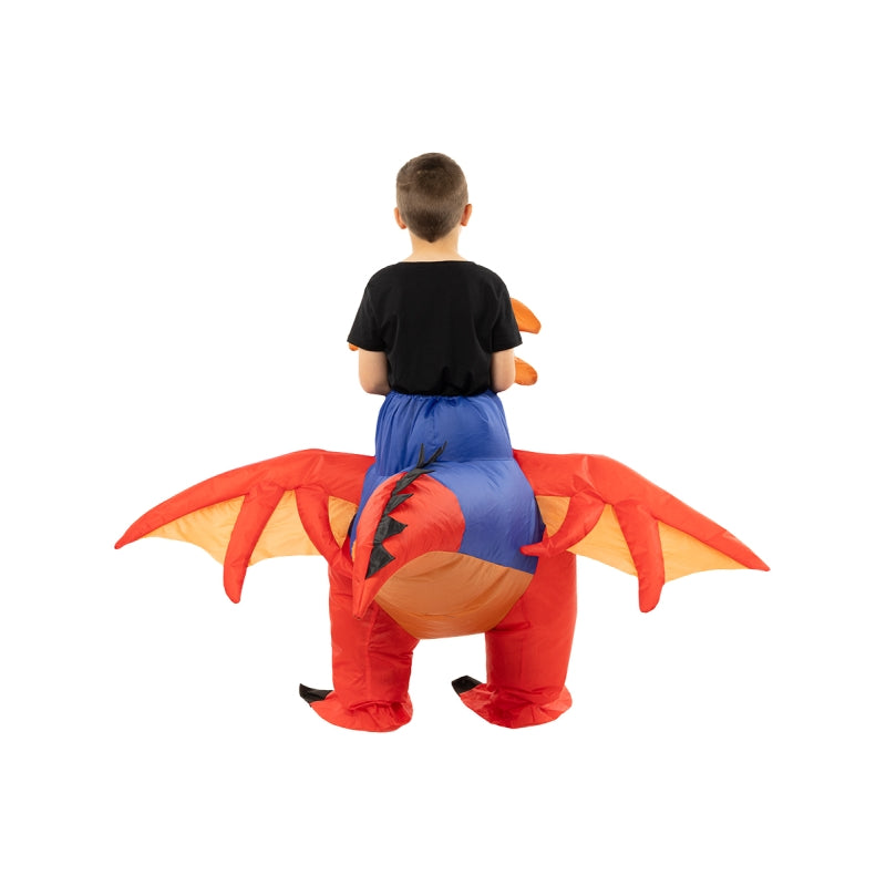 Disfraz de Dragón a hombros hinchable infantil Espalda