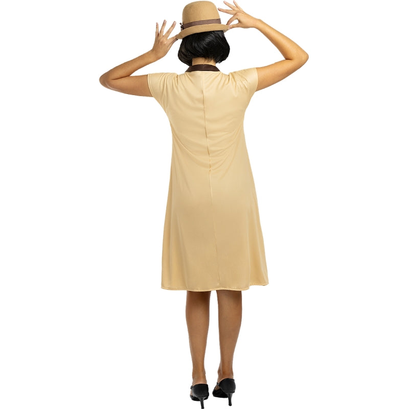 Disfraz de Años 20 de Las chicas del cable para mujer Espalda