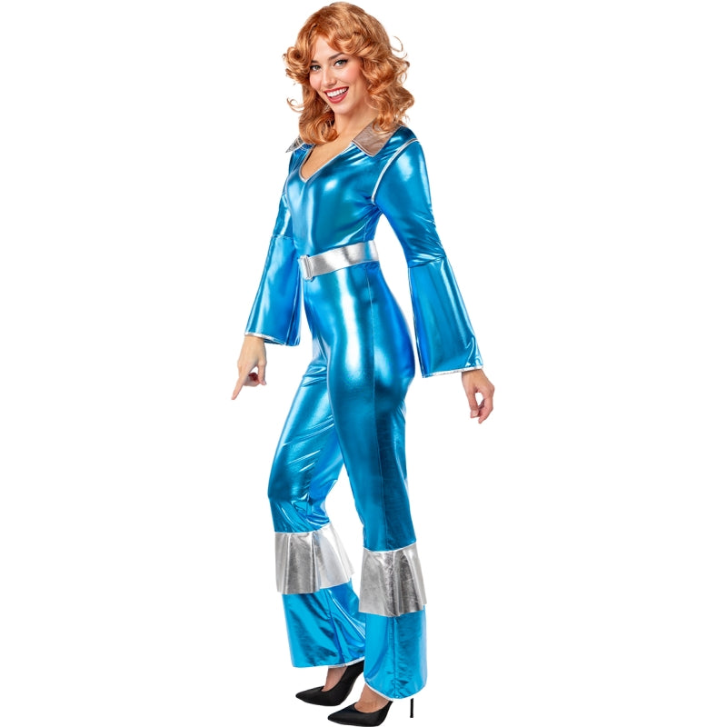 Disfraz de Chica Abba Disco Azul para mujer Perfil