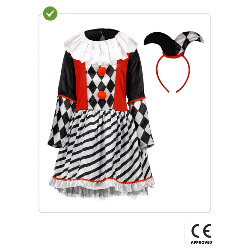 Disfraz de Arlequín Clásico para niña Contenido