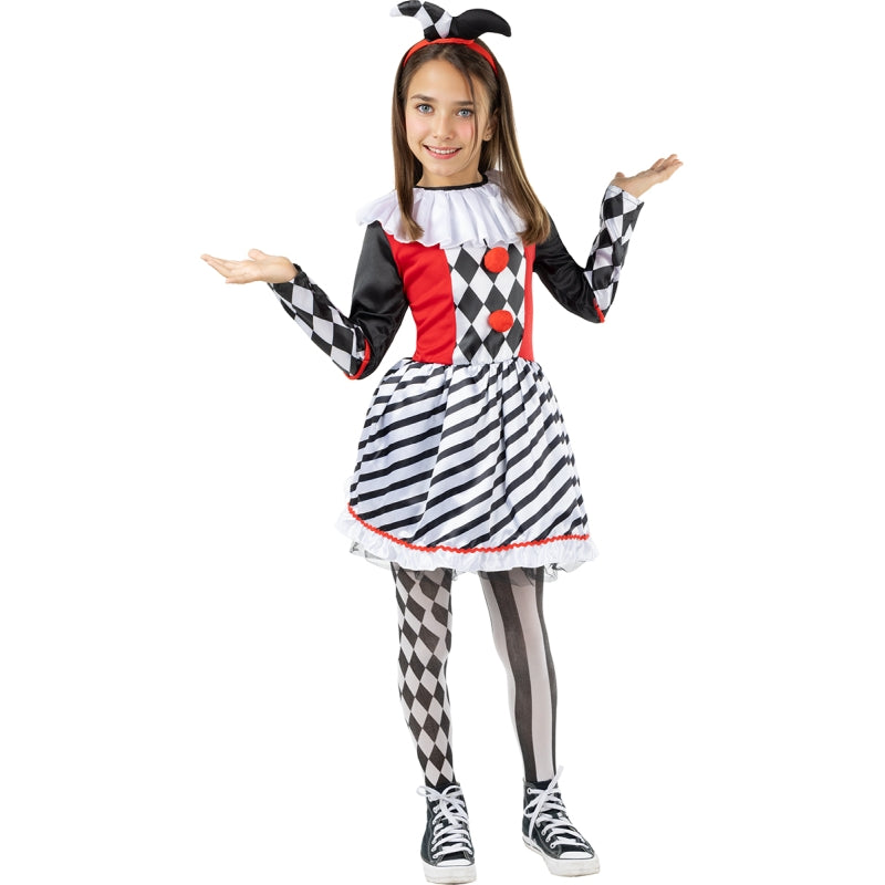 Disfraz de Arlequín Clásico para niña Bis