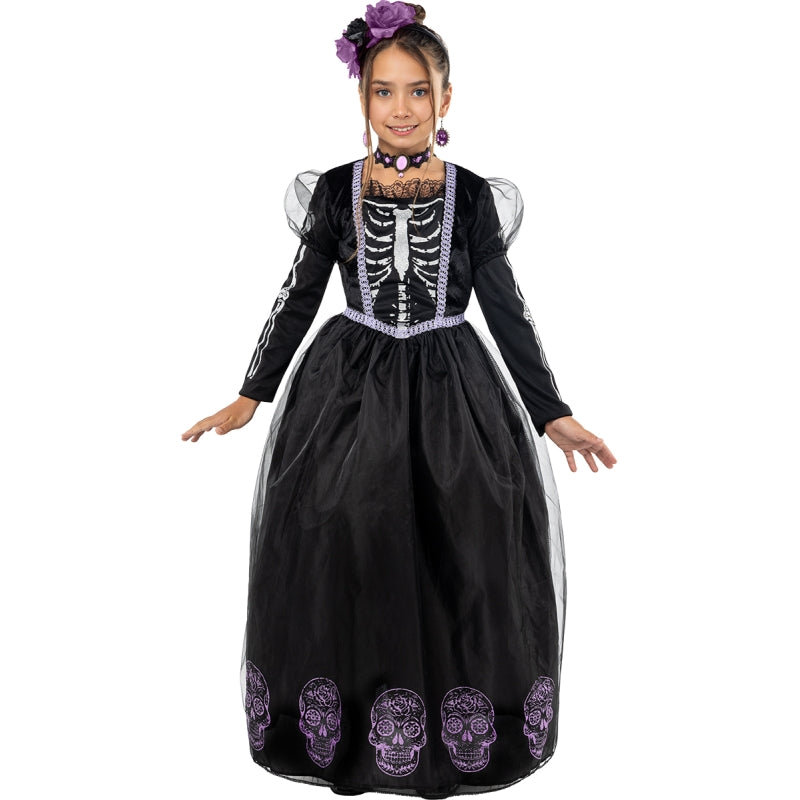 Disfraz de Princesa Esqueleto para niña