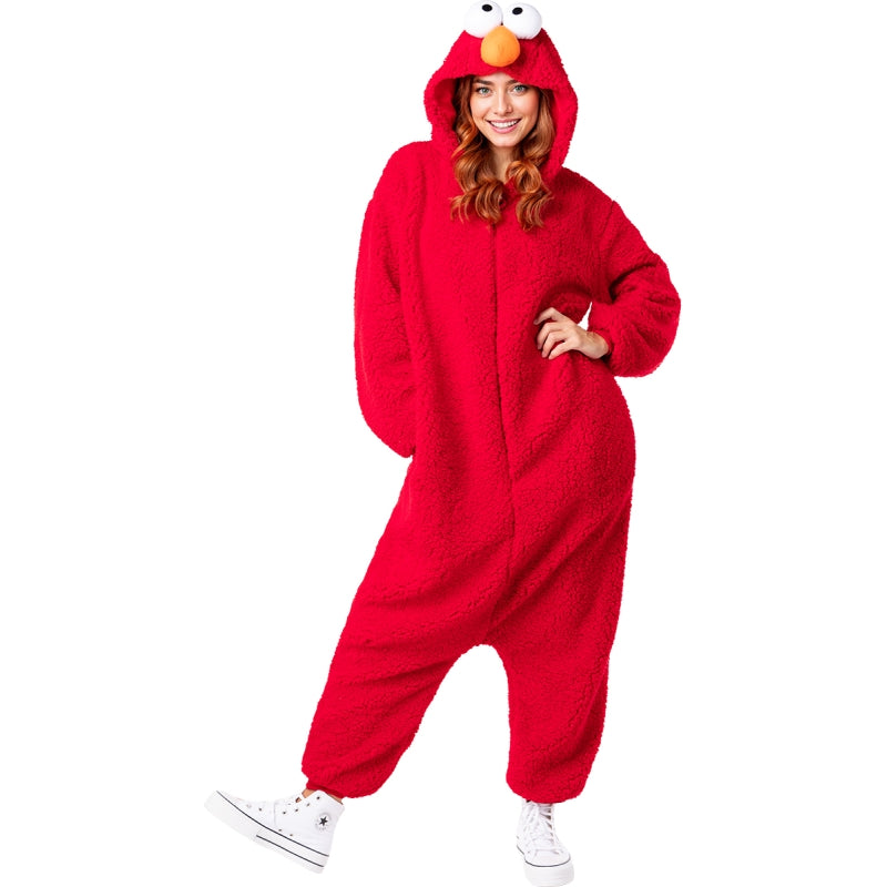 Disfraz de Elmo Oficial de Barrio Sésamo adulto unisex
