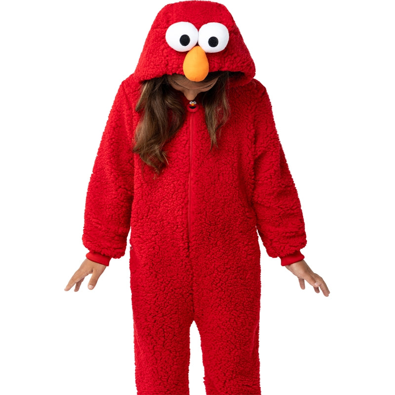 Disfraz de Elmo Oficial de Barrio Sésamo infantil Detalle