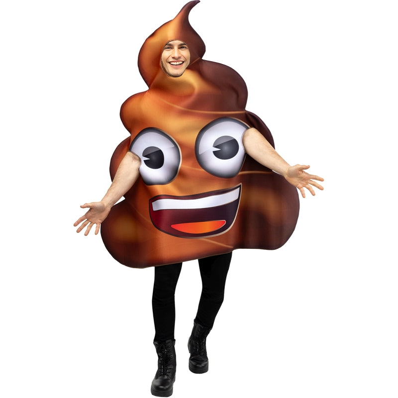 Disfraz de Emoji Caca Marrón adulto unisex Bis