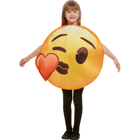 Disfraz de Emoji Beso Corazón infantil