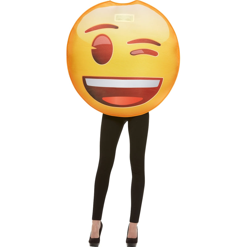 Disfraz de Emoji Guiño Sonriente adulto unisex Bis