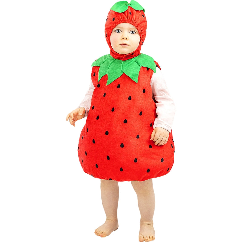 Disfraz de Fresa roja para bebé