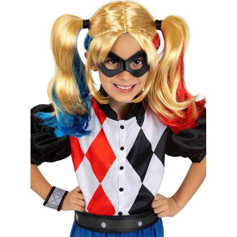 Disfraz de Harley Quinn Rombos para niña Detalle Bis