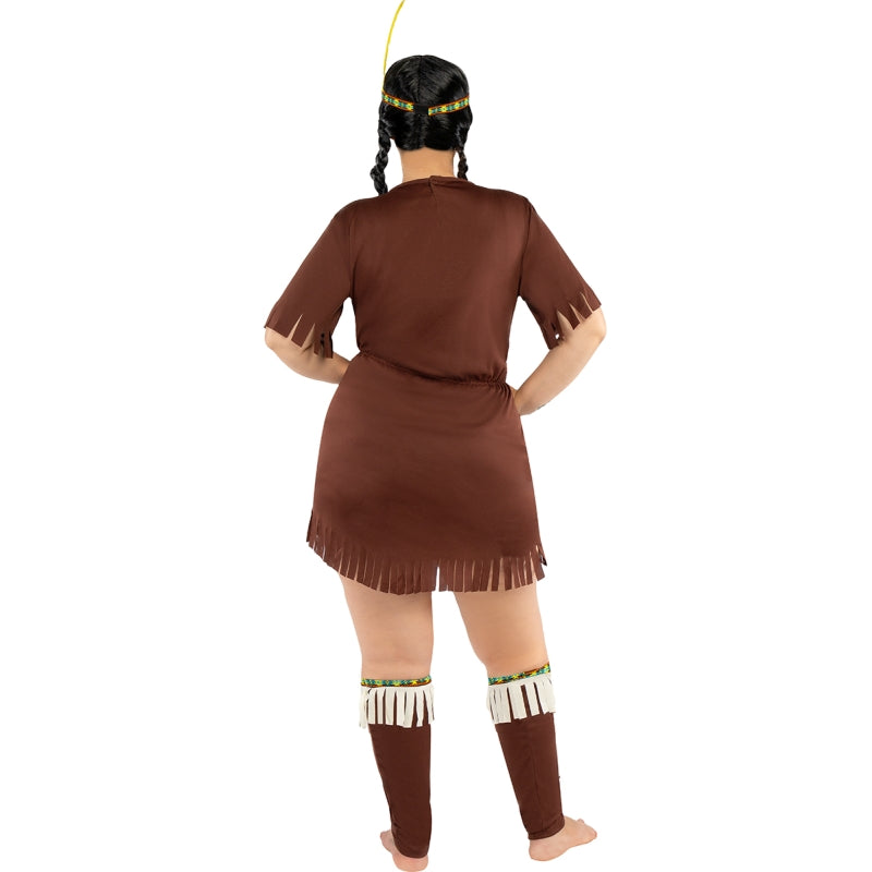 Disfraz de India Sexy para mujer Espalda Talla Grande