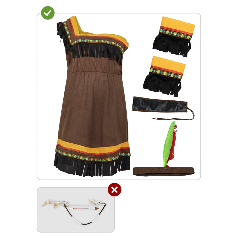 Disfraz de India Sexy Deluxe para mujer Contenido