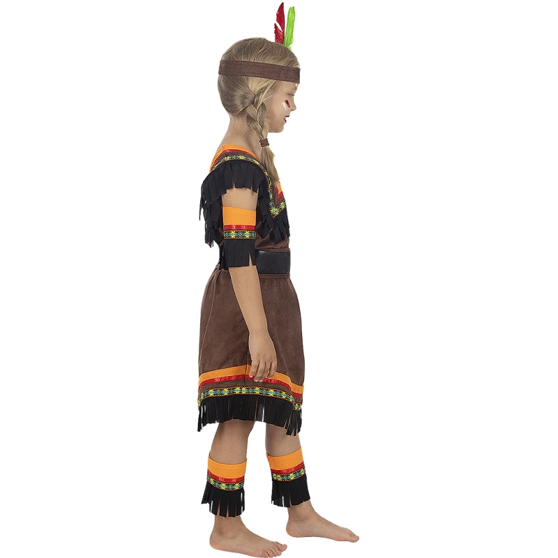 Disfraz de India Deluxe para niña Perfil