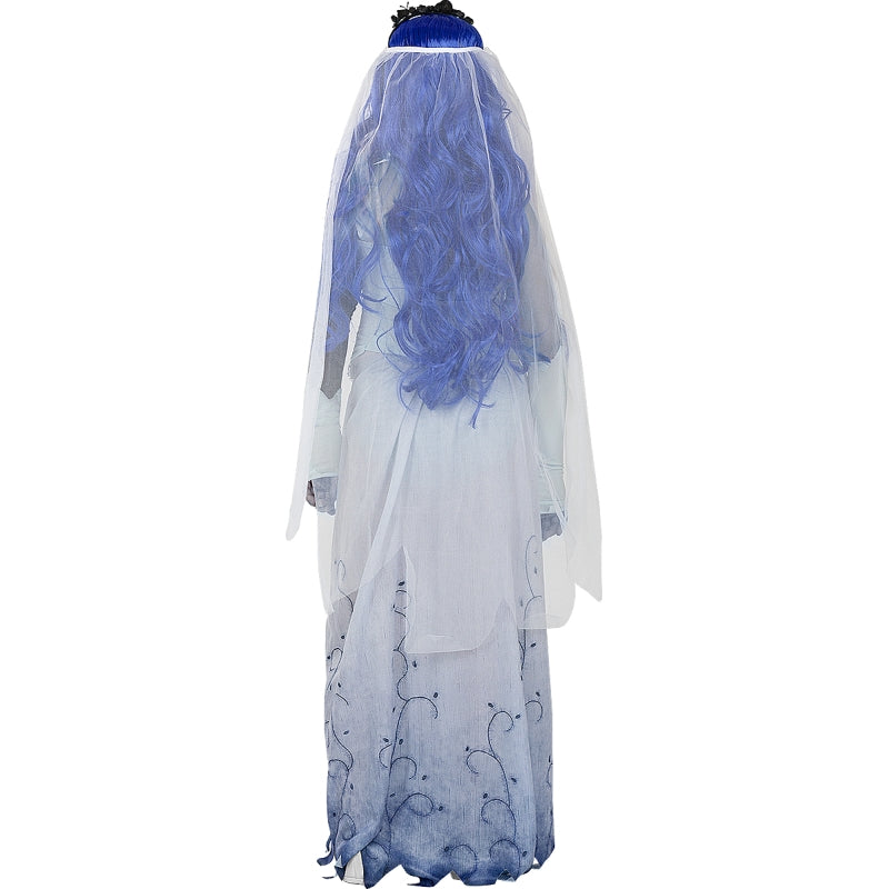 Disfraz de La Novia Cadáver de Tim Burton para niña Espalda