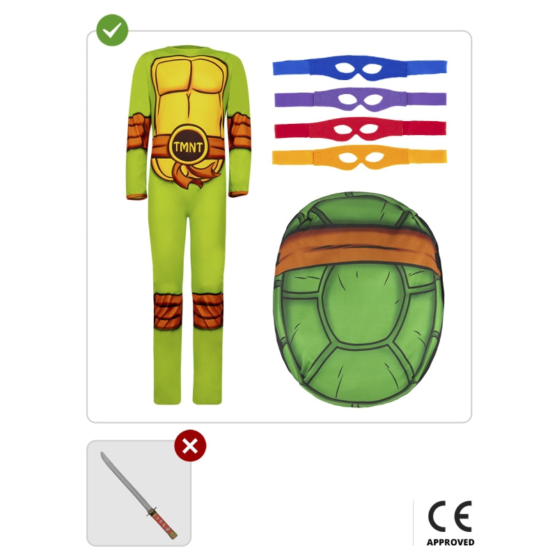 Disfraz de Tortuga Ninja Caos Mutante infantil Contenido