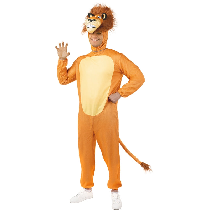 Disfraz de Alex el León de Madagascar para hombre Bis
