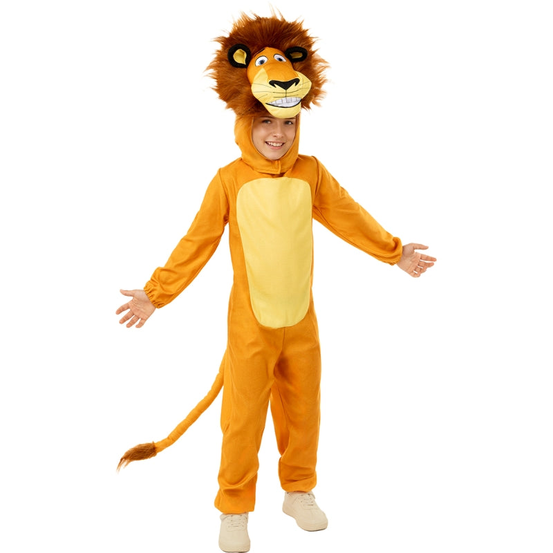 Disfraz de Alex el León de Madagascar para niño Bis