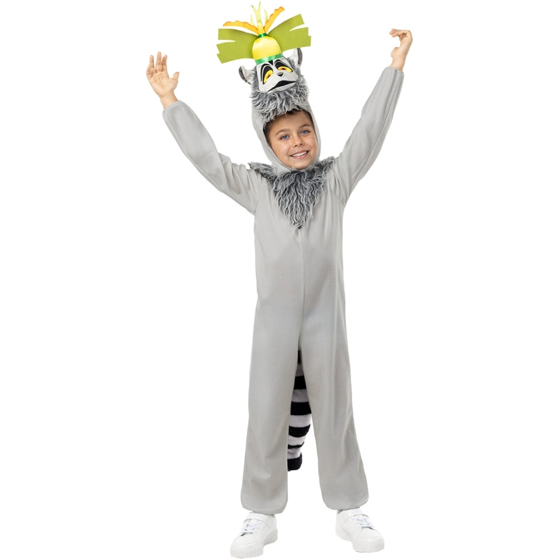 Disfraz de Rey Julien de Madagascar para niño Bis 2