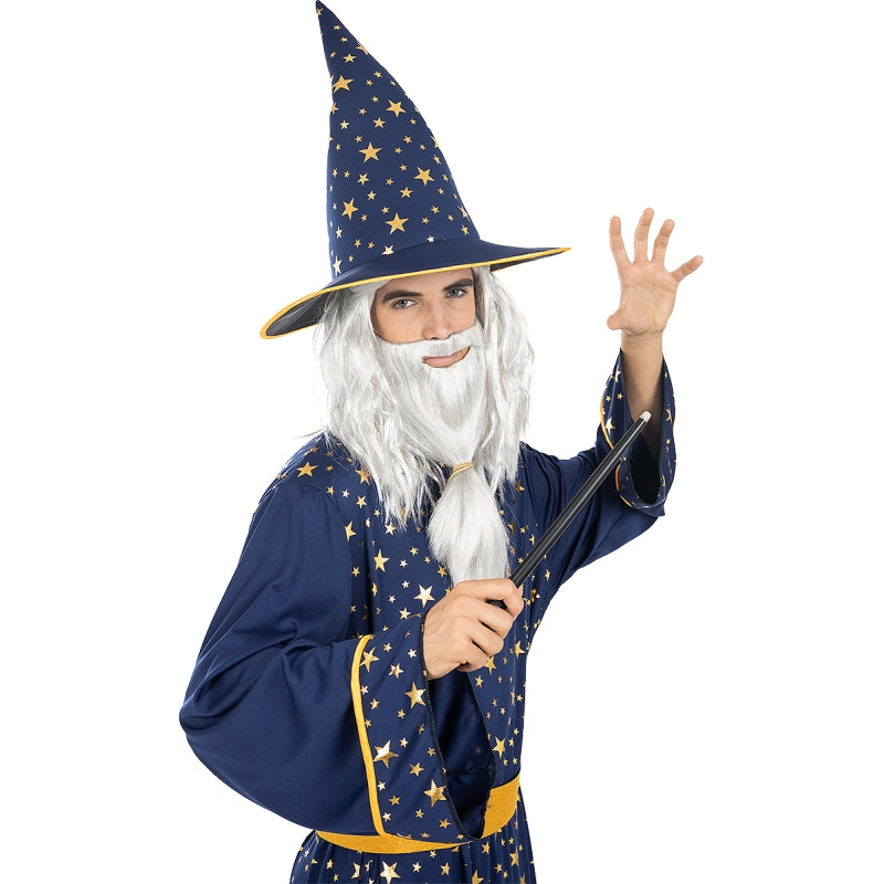 Disfraz de Mago Merlin Estrellas para hombre Detalle