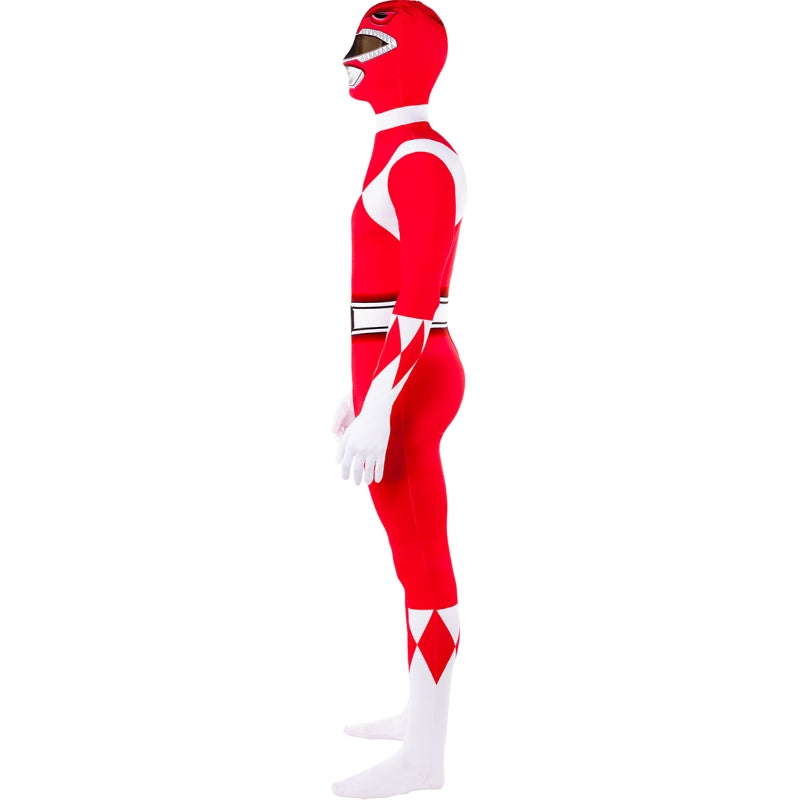 Disfraz de Power Ranger Rojo segunda piel adulto unisex Perfil