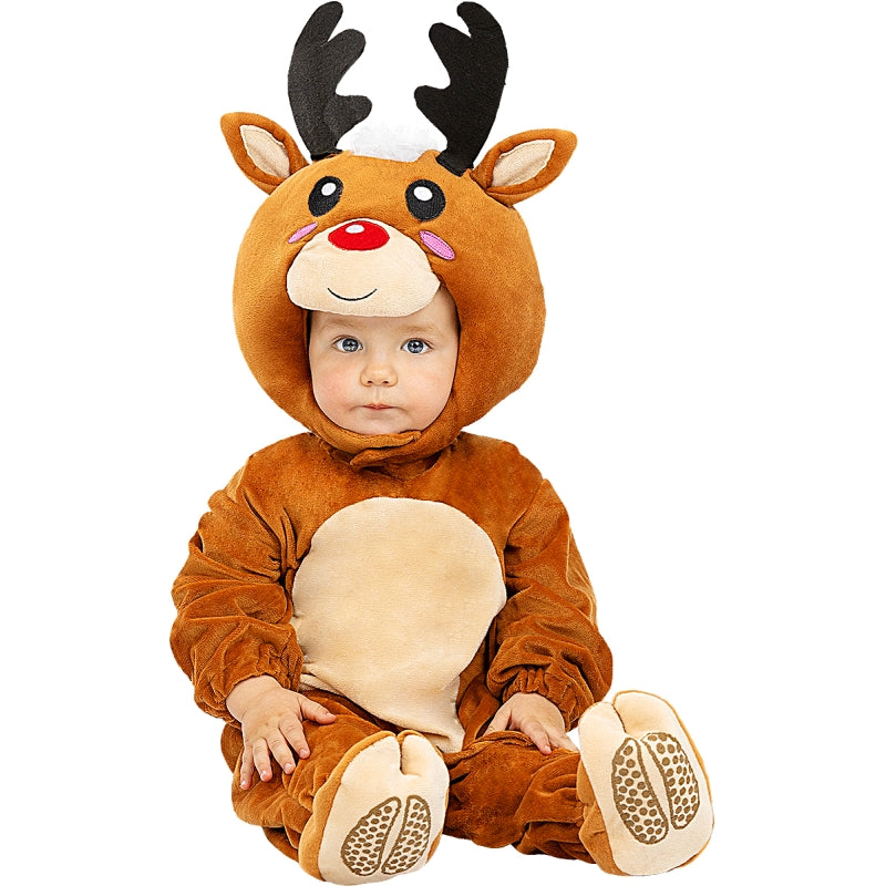 Disfraz Reno Navidad Niña - Vestido Tutú Con Diadema, Tallas 3-10 Años