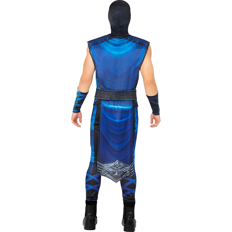 Disfraz de Sub-Zero de Mortal Kombat para hombre Espalda