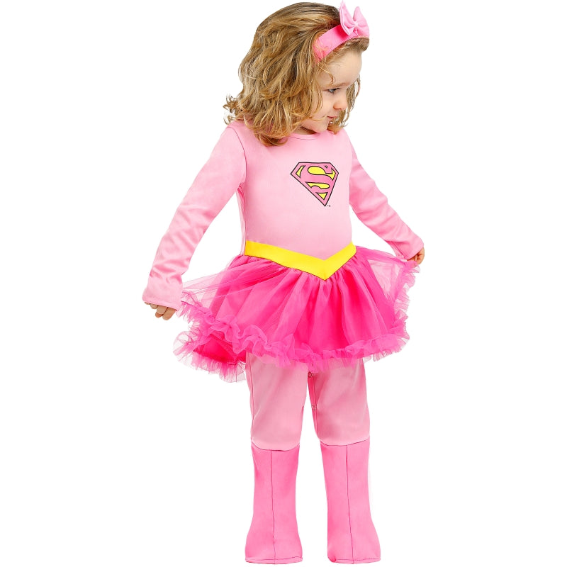 Disfraz de Supergirl Rosa para bebé Perfil