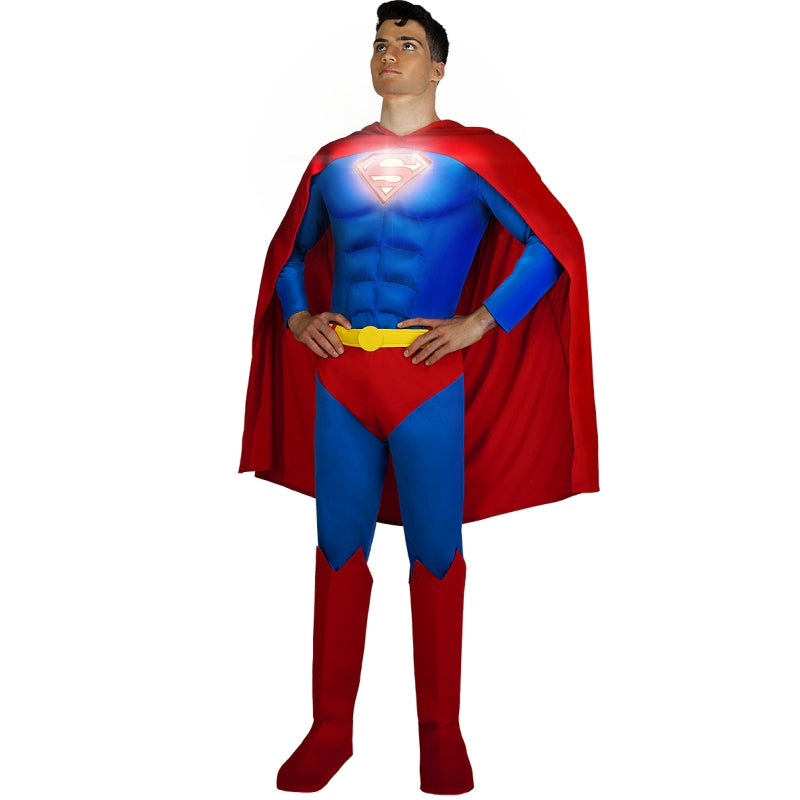 Disfraz de Superman Lights On  para hombre Luz