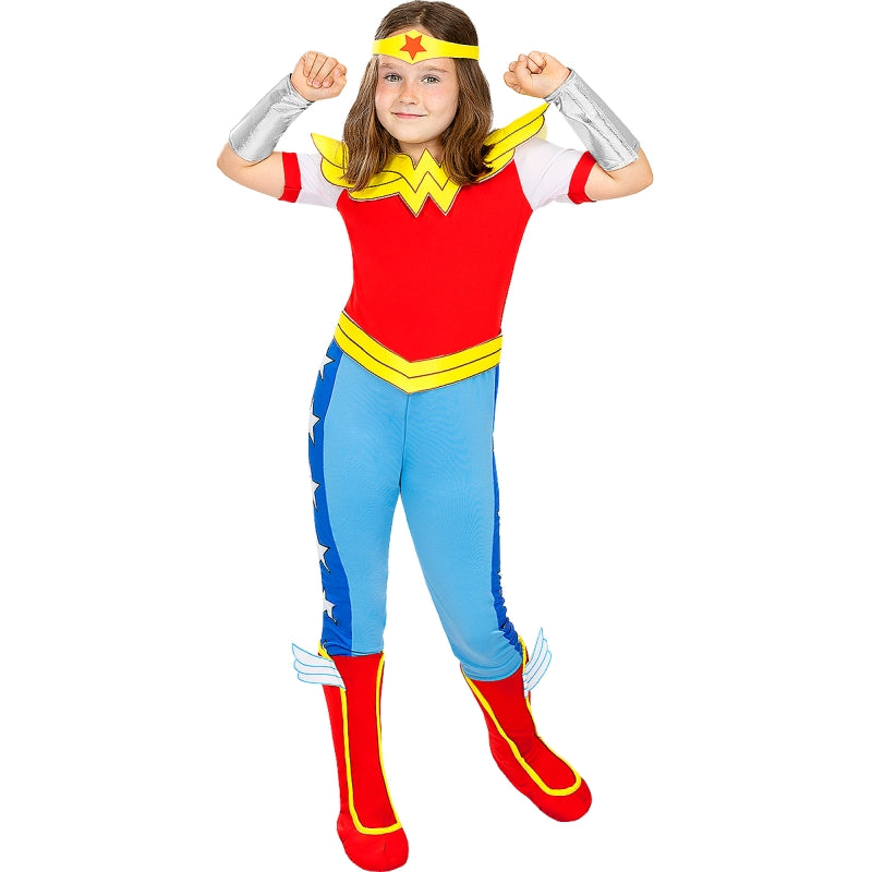 Disfraz de Wonder Woman DC Super Hero Girls para niña Detalle