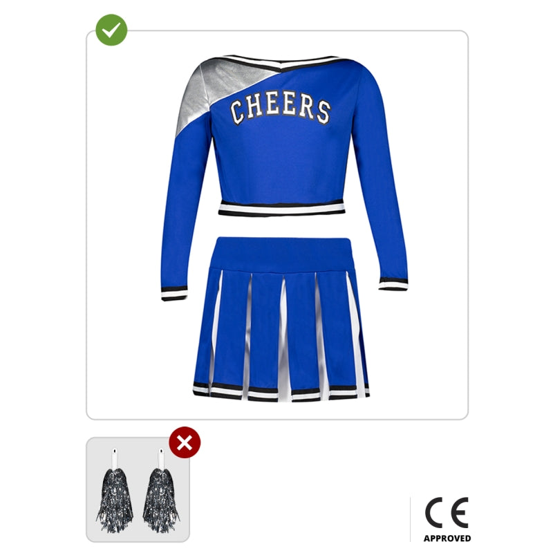 Disfraz de Animadora USA azul para niña Contenido