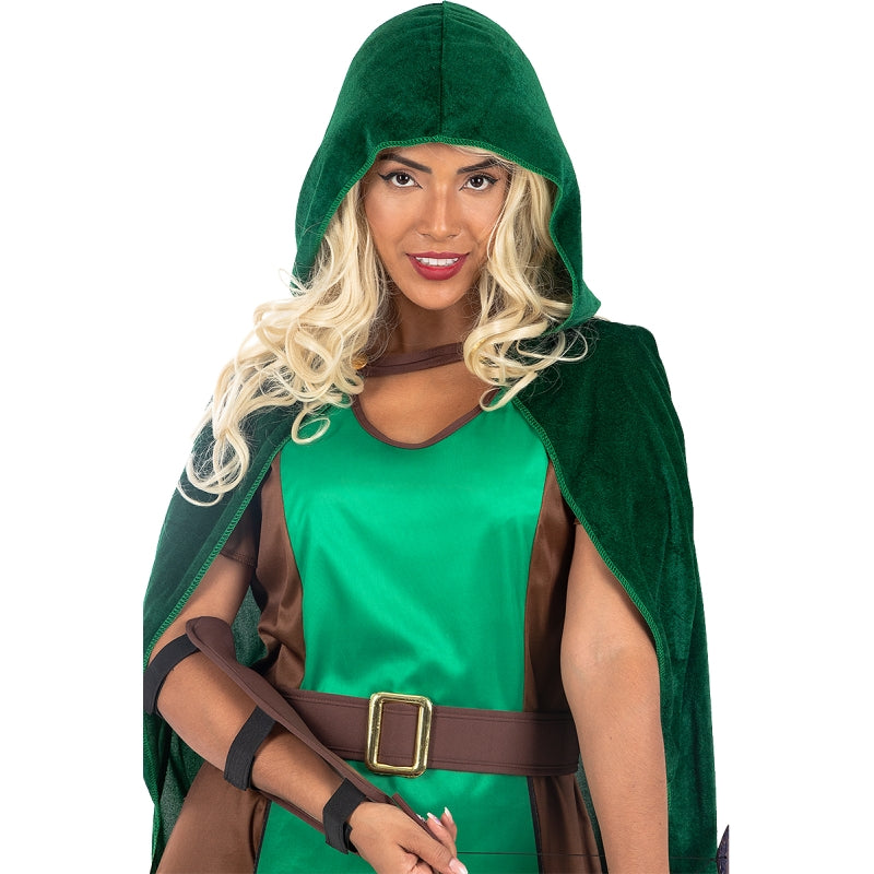 Disfraz de Arquera Robin para mujer Detalle