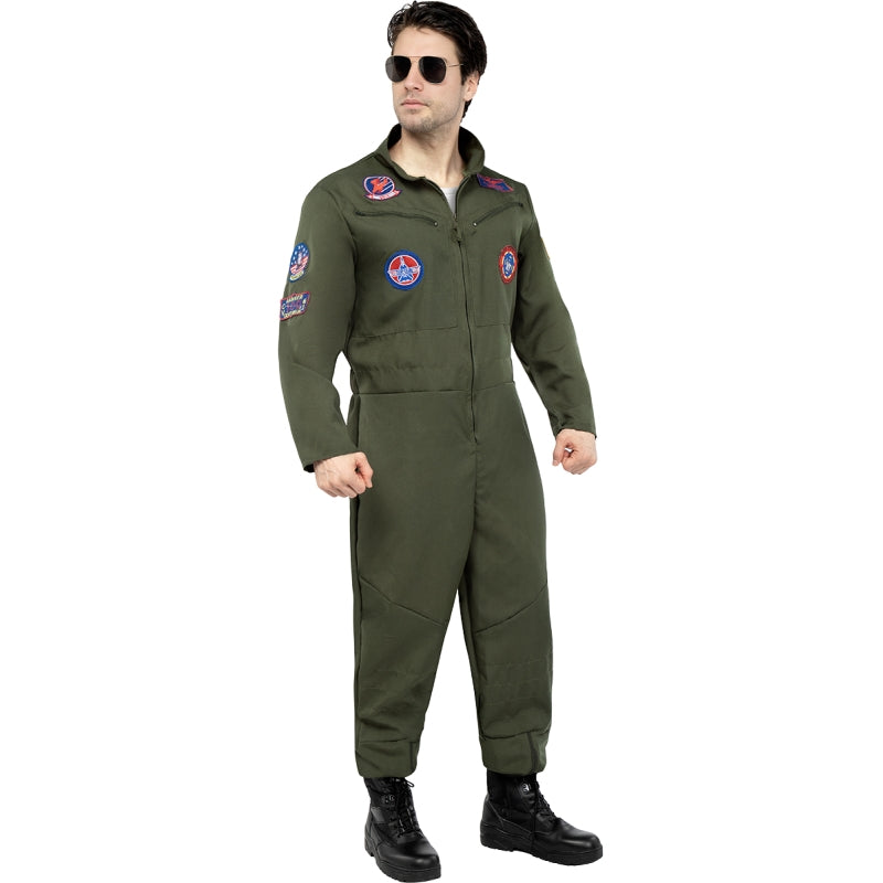 Disfraz de Piloto de Combate de Top Gun para hombre Bis