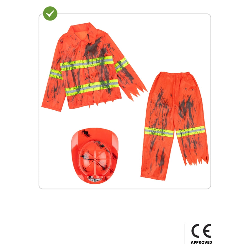 Disfraz de Bombero Zombie para niño
