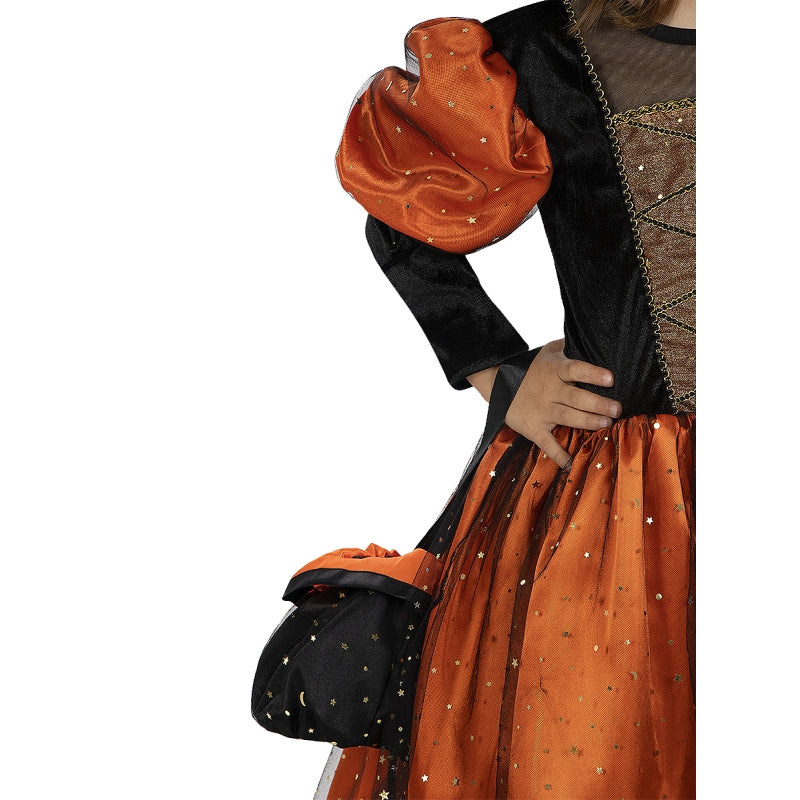 Disfraz de Bruja Premium para niña Detalle