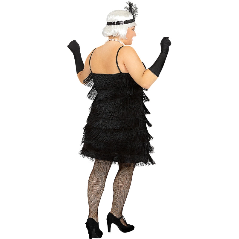 Disfraz de Charlestón para mujer Espalda Talla Grande