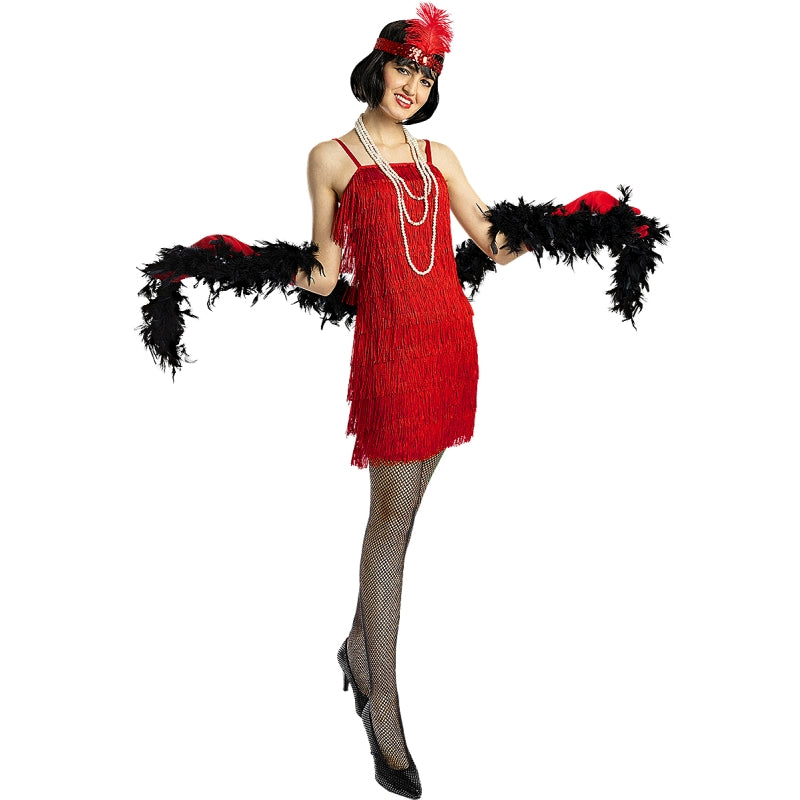 Disfraz de Charlestón rojo para mujer Bis