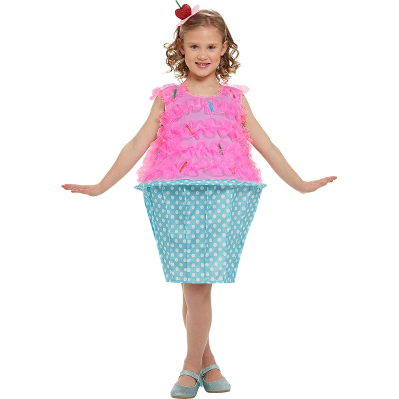 Disfraz de Cupcake de Fresa para niña