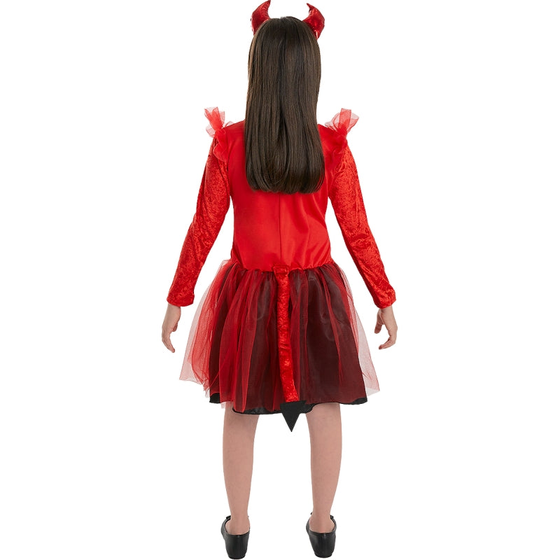 Disfraz de Diablesa Tutú para niña Espalda