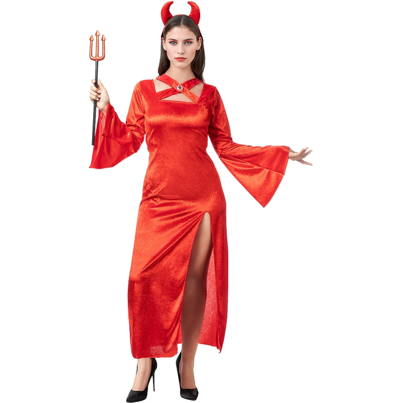 Disfraz de Demonia Hechicera para mujer Detalle