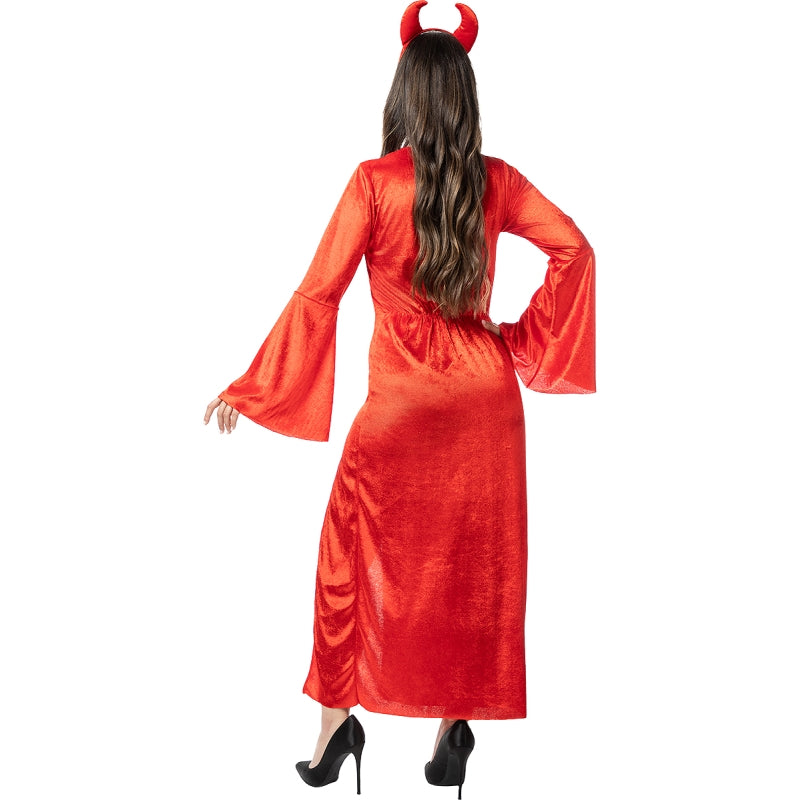 Disfraz de Demonia Hechicera para mujer Espalda