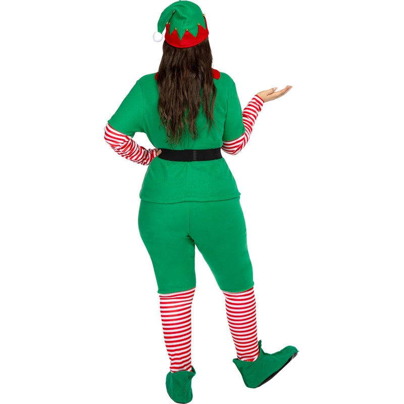 Disfraz de Elfa Navideña para mujer Espalda