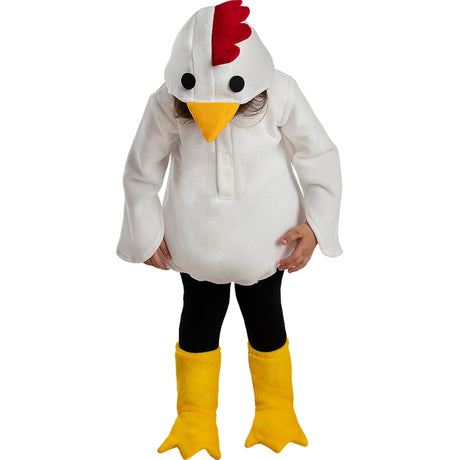Disfraz de Gallina Blanca para bebé Detalle
