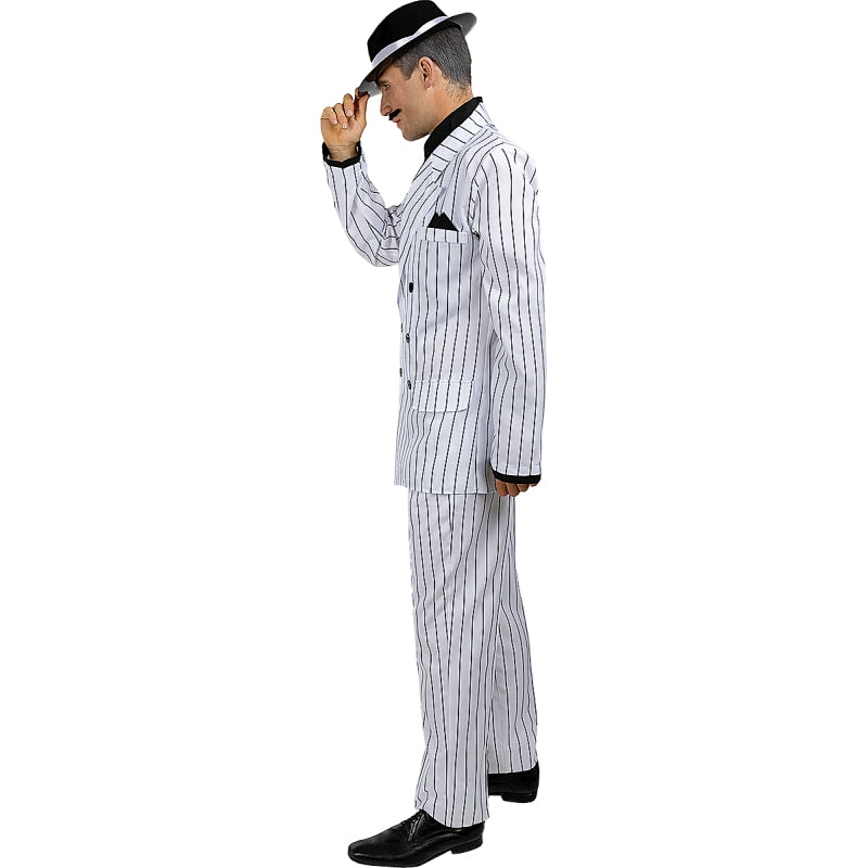 Disfraz de Gángster blanco años 20 para hombre Perfil
