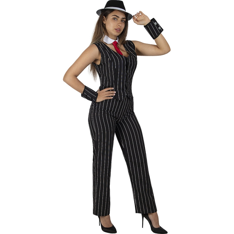 Disfraz de Mafiosa para mujer Bis