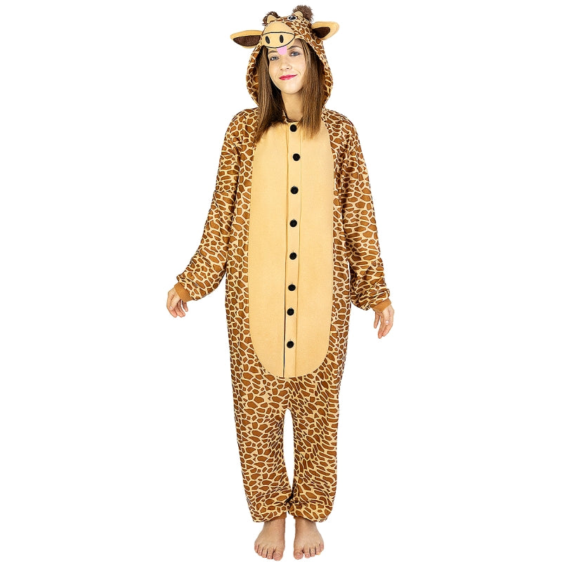 Disfraz de Pijama Jirafa Onesie adulto unisex Mujer