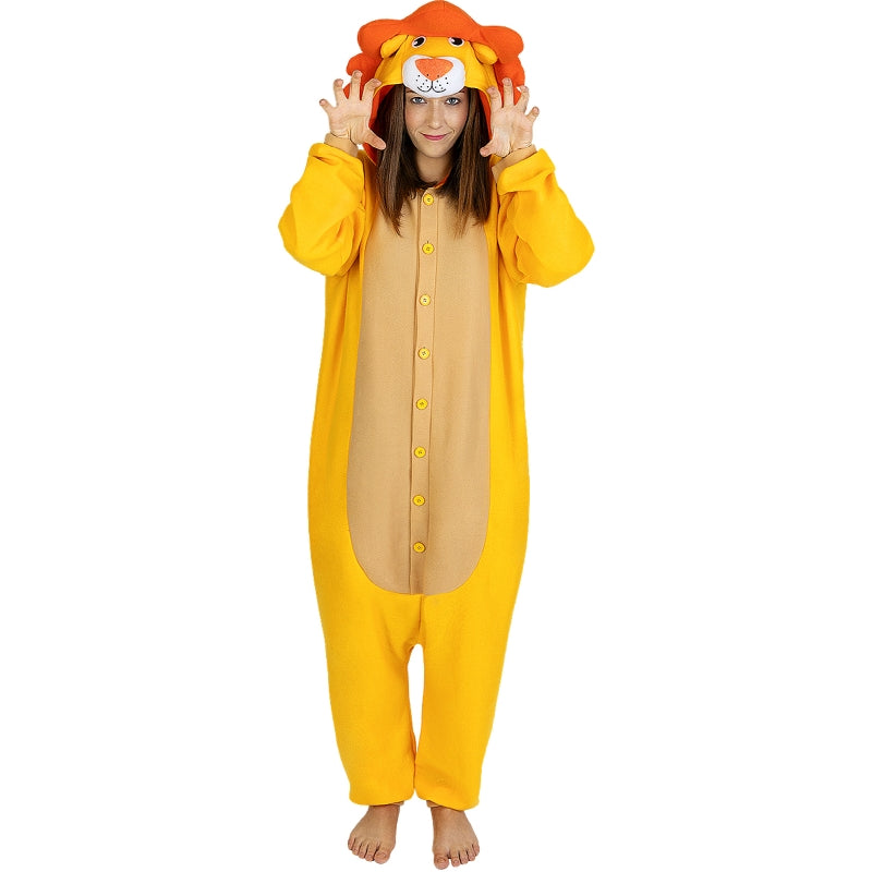 Disfraz de Pijama León Onesie adulto unisex