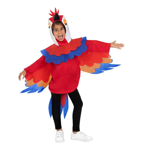 Disfraz de Loro Multicolor infantil Bis